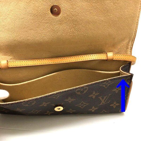 LOUIS VUITTON/ルイヴィトン ポーチ・ポシェット ポシェット・ツインGM M51852 モノグラム シリアルの場所(引きの画像)