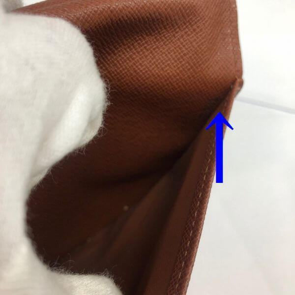 LOUIS VUITTON/ルイヴィトン 長財布 ポルトフォイユ インターナショナル M61217 モノグラム シリアルの場所(寄りの画像)