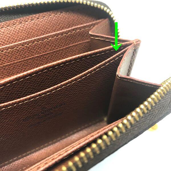 LOUIS VUITTON/ルイヴィトン コインケース ジッピーコインパース M60067 モノグラム シリアルの場所(引きの画像)
