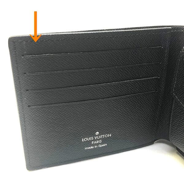 LOUIS VUITTON/ルイヴィトン 2つ折り 財布 マルコ N63336 ダミエグラフィット シリアルの場所(引きの画像)