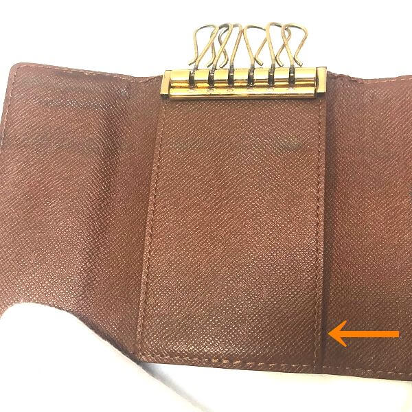 LOUIS VUITTON/ルイヴィトン キーケース ミュルティクレ6 M62630 モノグラム シリアルの場所(引きの画像)