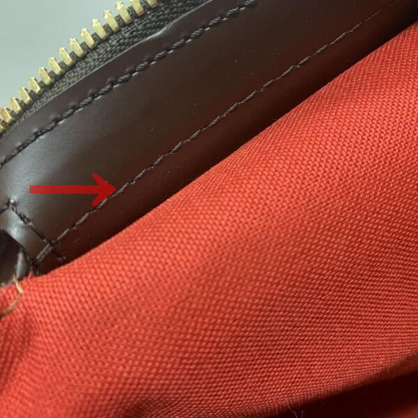 LOUIS VUITTON/ルイヴィトン ショルダートート チェルシー N51119 ダミエ エベヌ シリアルの場所(寄りの画像)
