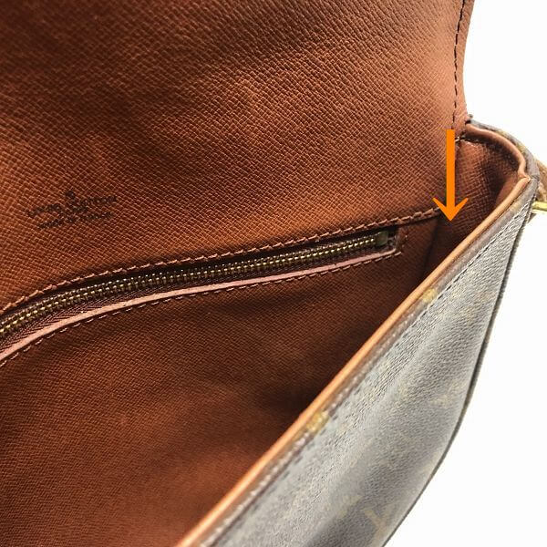 LOUIS VUITTON/ルイヴィトン 袈裟がけショルダーバッグ シャンティMM M51233 モノグラム シリアルの場所(引きの画像)