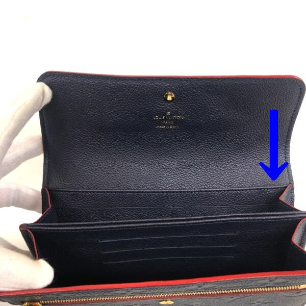LOUIS VUITTON/ルイヴィトン ラウンドファスナー 財布 ポルトフォイユ ボンヌフ CA5105 モノグラム アンプラント シリアルの場所(引きの画像)