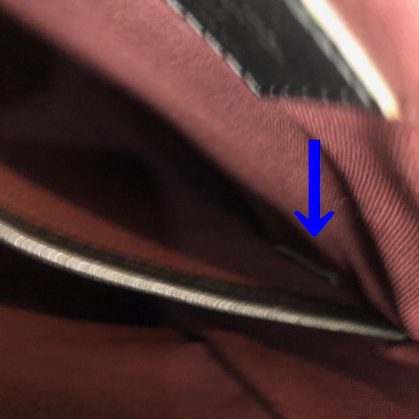 LOUIS VUITTON/ルイヴィトン ショルダーバッグ バスPM M56717 モノグラム マカサー シリアルの場所(寄りの画像)