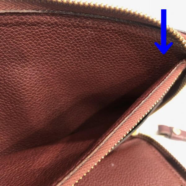 LOUIS VUITTON/ルイヴィトン ラウンドファスナー 財布 ポルトフォイユ・スクレット ロン M60298 モノグラム・アンプラント シリアルの場所(寄りの画像)