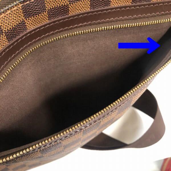 LOUIS VUITTON/ルイヴィトン ショルダーバッグ ポシェット・ボスフォール N51111 ダミエ シリアルの場所(寄りの画像)