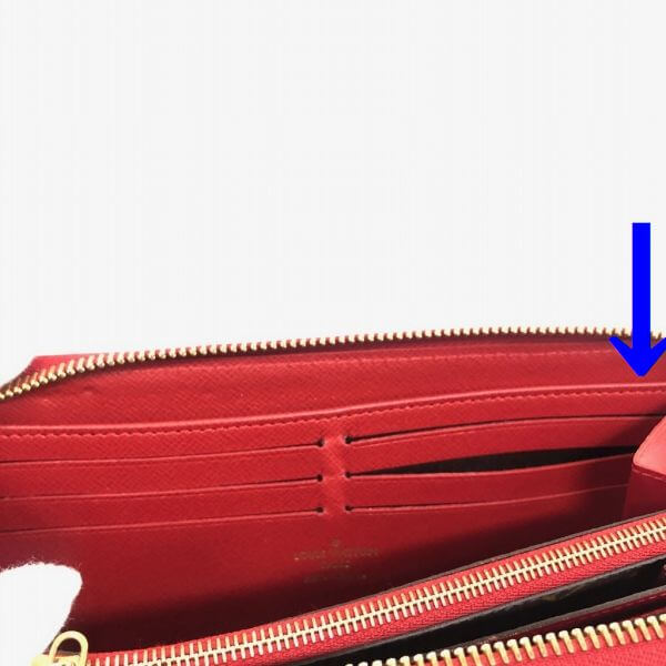 LOUIS VUITTON/ルイヴィトン ラウンドファスナー 財布 レティーロ M61187 モノグラム シリアルの場所(引きの画像)