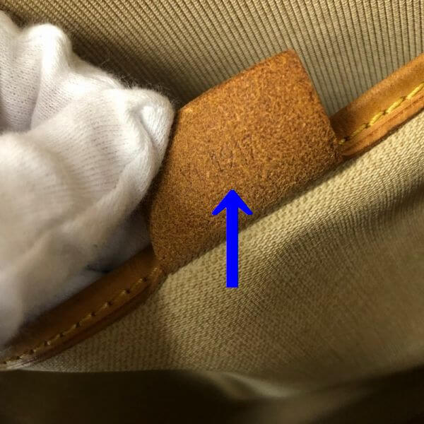 LOUIS VUITTON/ルイヴィトン ハンドバッグ エクスキュルシオン M41450 モノグラム シリアルの場所(寄りの画像)