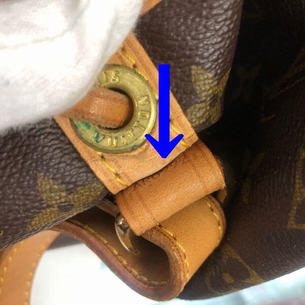 LOUIS VUITTON/ルイヴィトン ショルダーバッグ ノエ M4224 モノグラム シリアルの場所(寄りの画像)