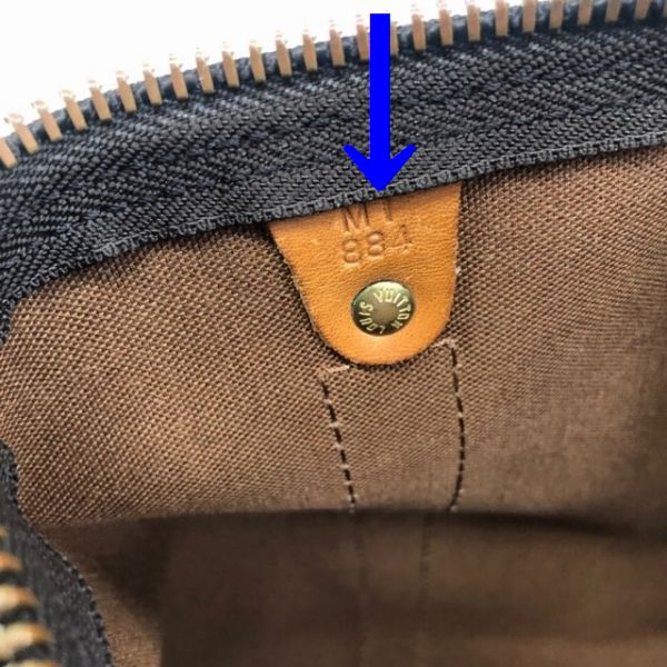 LOUIS VUITTON/ルイヴィトン ボストンバッグ キーポル55 N41424 モノグラム シリアルの場所(寄りの画像)