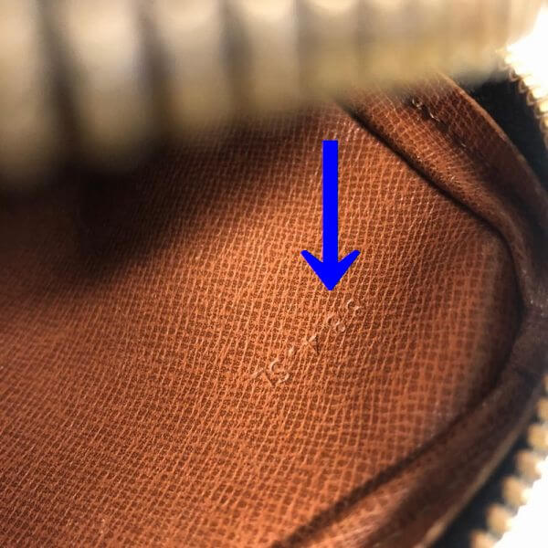 LOUIS VUITTON/ルイヴィトン ショルダーバッグ ミニダヌーブ M45268 モノグラム シリアルの場所(寄りの画像)