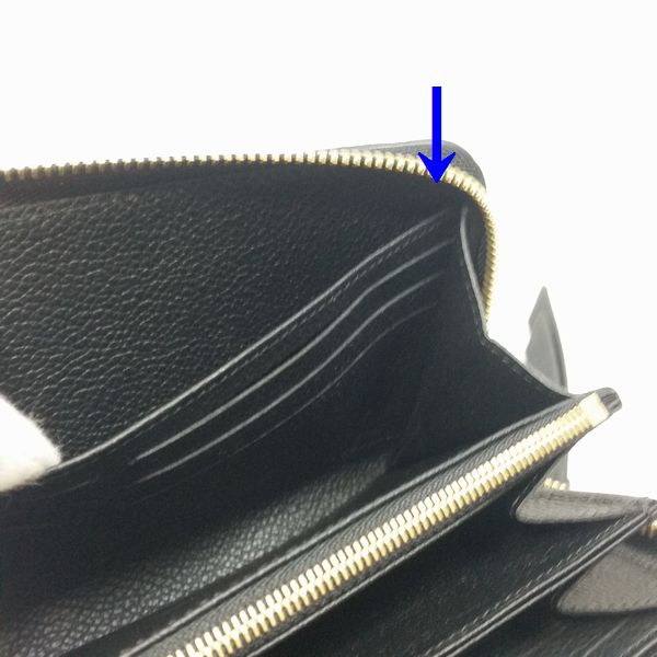 LOUIS VUITTON/ルイヴィトン ラウンドファスナー 財布 ジッピーウォレット M61864 モノグラム アンプラント シリアルの場所(寄りの画像)