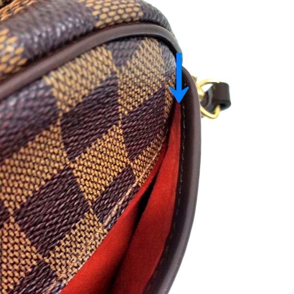LOUIS VUITTON/ルイヴィトン 袈裟がけ・SDポーチ ポシェット・イパネマ N51296 ダミエ シリアルの場所(寄りの画像)