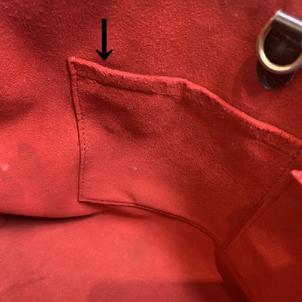 LOUIS VUITTON/ルイヴィトン ショルダートート ハムプステッドPM N51205 ダミエ シリアルの場所(引きの画像)